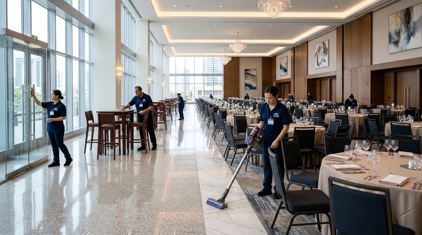 Pre and post event venue cleaning in Accra by Kleenit Ghana Limited